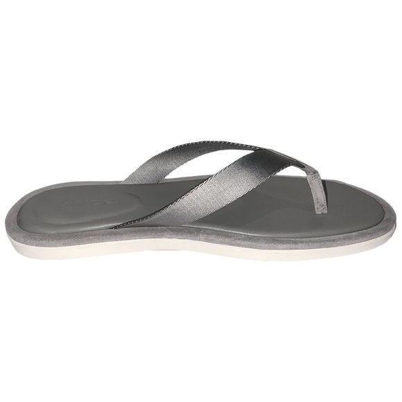 NWT VINCE MSRP$179 DARWIN B MEN\'S GRAY LINED FLIP FLOPS SANDALS SIZE 12 main image 2